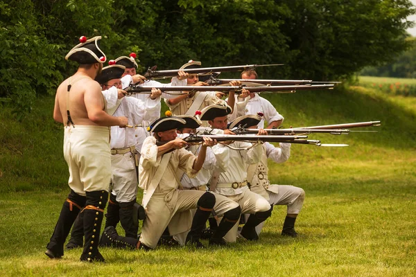 Kolin Czech Republic June 16Th 2019 Historical Appearance Battle Kolin — Foto Stock