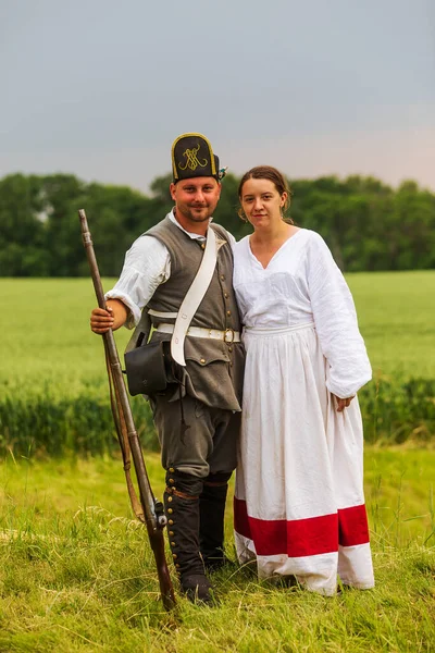 Kolin Czech Republick June 2019 Historical Appearance Battle Kolin Prussian — ストック写真