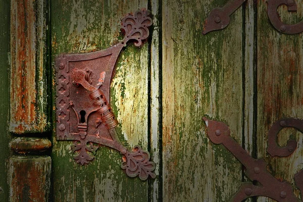 Metal Knocker Antic Door — Stockfoto