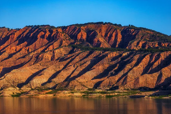 Gorafe Stor Rödfärgad Kanjon Andalusien Genom Vilken Flera Fina Terrängvägar — Stockfoto