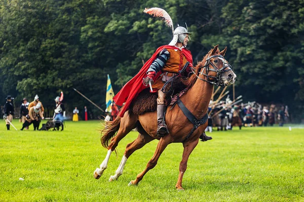 Prague Czech Republic September 2022 Demonstrations Battles Thirty Years War — Stock Photo, Image