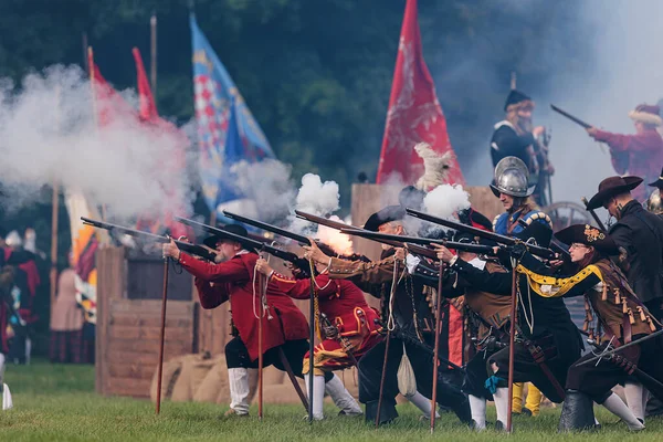 Repubblica Ceca Praga Settembre 2022 Manifestazioni Battaglie Della Guerra Dei — Foto Stock