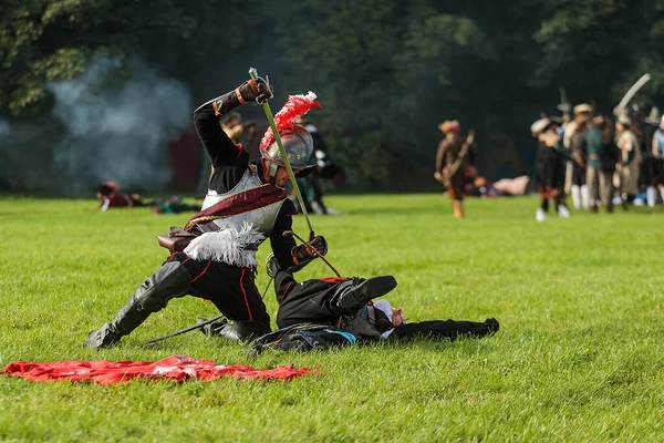 Prague Czech Republic September 2022 Demonstrations Battles Thirty Years War — Stock Photo, Image