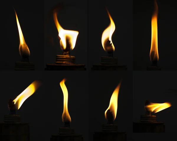 Ensemble de flammes — Photo