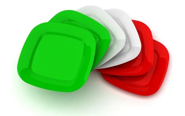 Tricolore włoskiej kuchni - kuchnia - przepisy - kucharz- — Zdjęcie stockowe