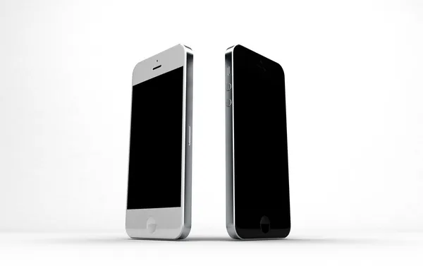 Teléfono similar a iphone 5 en 3D — Foto de Stock