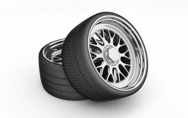 3D Tires - rims — Stock Photo, Image