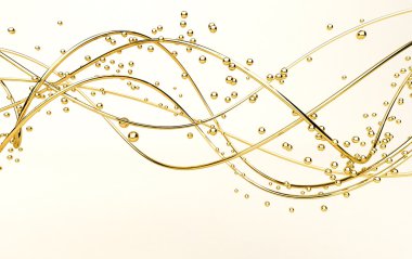 3D-gouden decoratie van Kerstmis