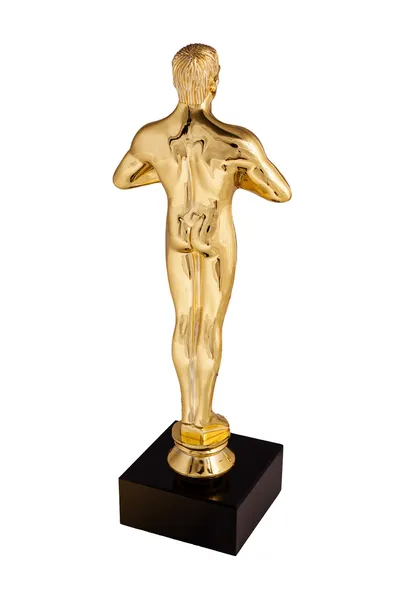 Oscar - trofeo dorato — Stok fotoğraf