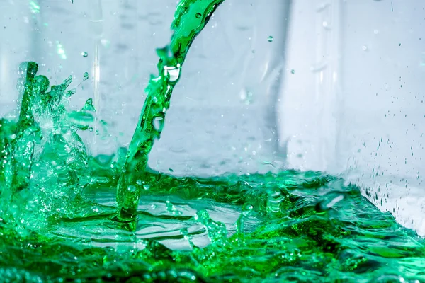 Fluid liquid green — Stock Photo, Image