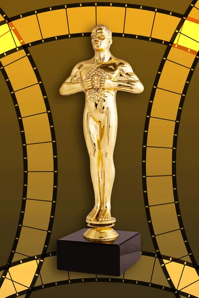 Oscar Film - Troféu de Ouro — Fotografia de Stock