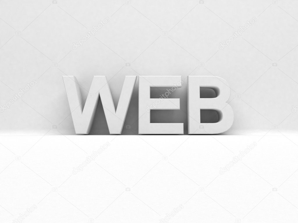 Written in 3d white with shadow