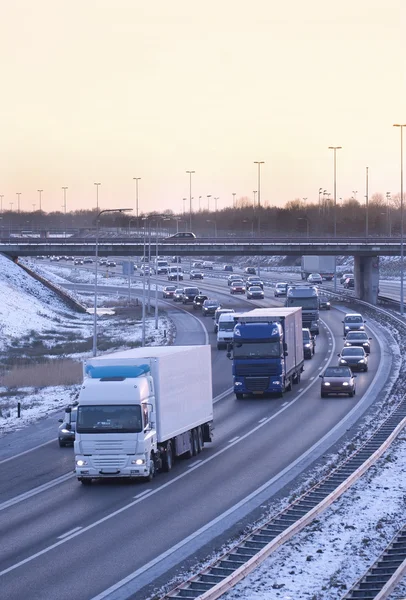 Traffic on a highway — Stock Photo, Image