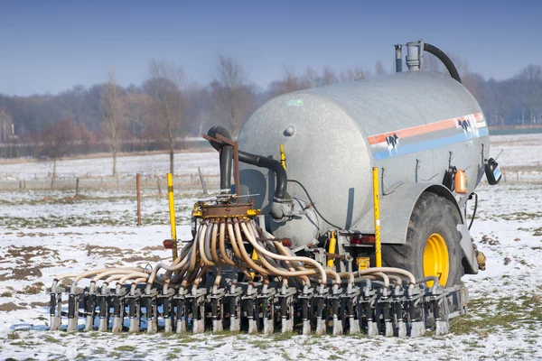 Agricultural trailer machine — Stock Photo, Image