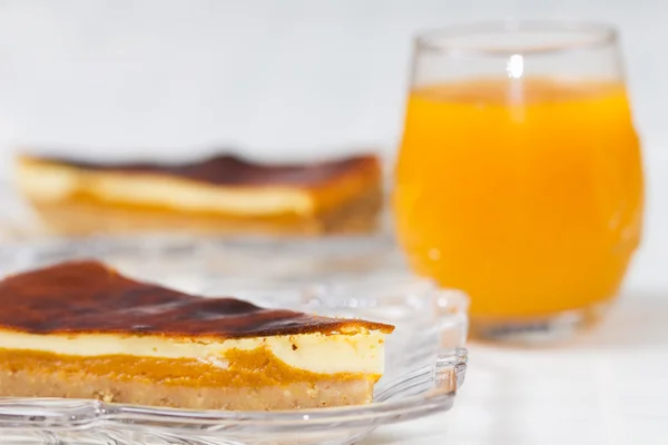 Cheesecake with pumpkin — Stock Photo, Image