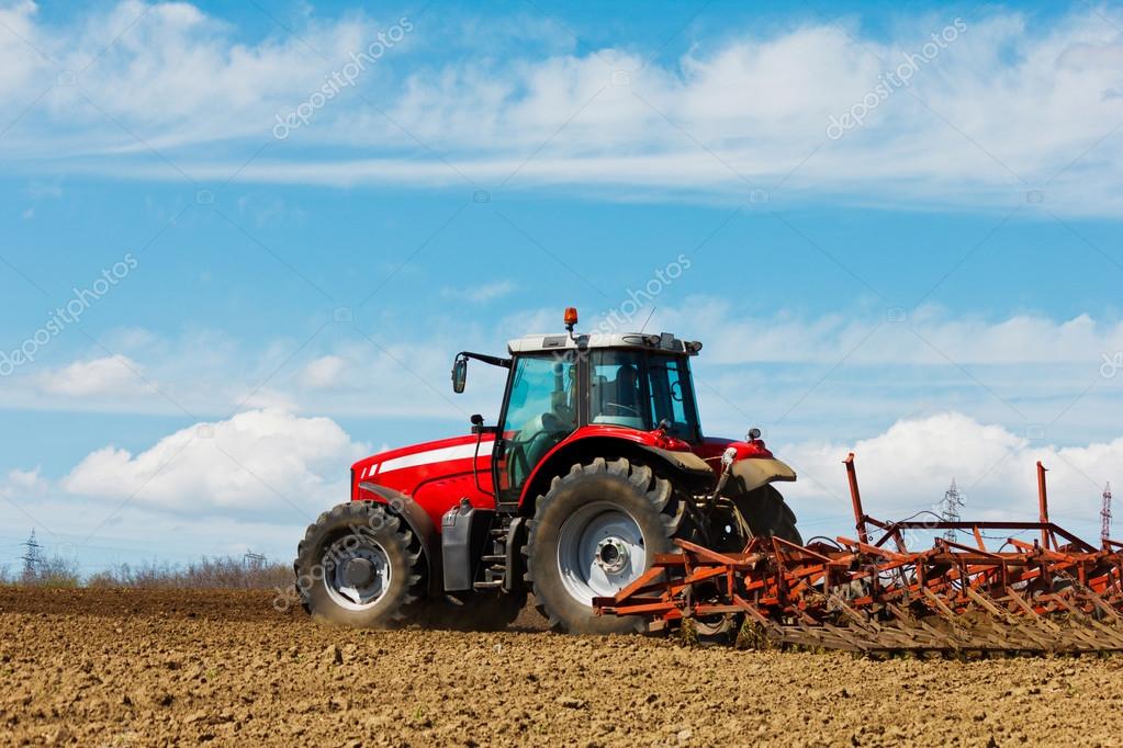 Tractor and Plow — Stock Photo © maggee 49725757