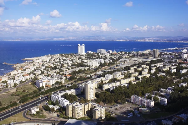 Vista aerea della città di Haifa Foto Stock