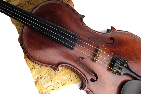 Антикварная скрипка — стоковое фото