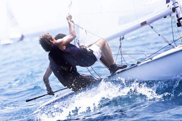 Yacht race i ett Medelhavet — Stockfoto