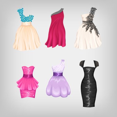 Set of gorgeous dresses