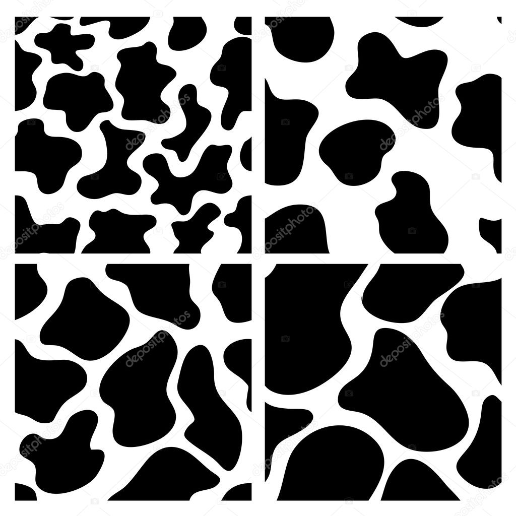 Seamless cow skin backgrounds