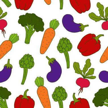 farklı sebze ile sorunsuz arka plan