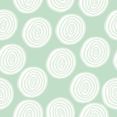 vektör doodle daireler ile seamless modeli