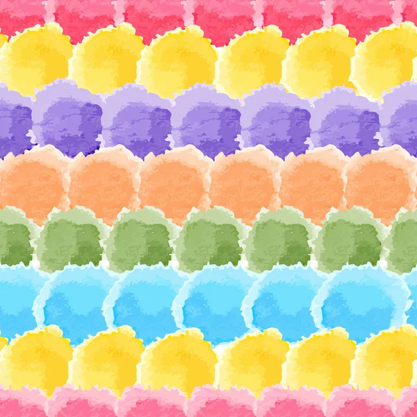 シームレスな虹の水彩画の背景 — ストックベクタ