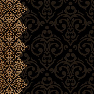 Dikişsiz Barok damask kenarlık