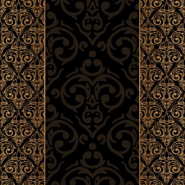 Dikişsiz Barok damask kenarlık