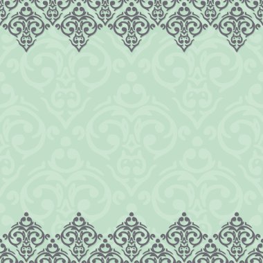 Dikişsiz sınır damask Barok