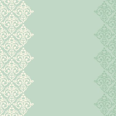 Dikişsiz sınır damask Barok