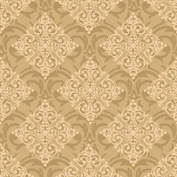 Fond damassé baroque sans couture — Image vectorielle