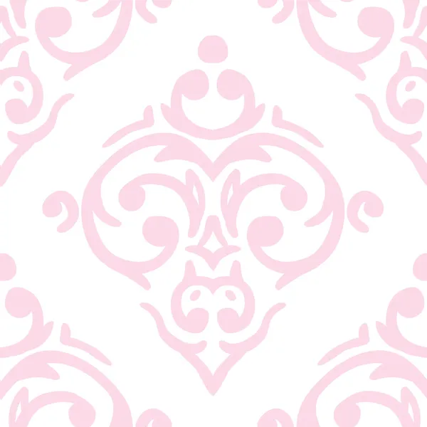 Damas fond rose — Image vectorielle