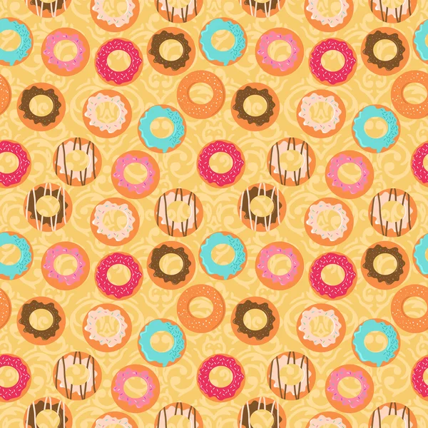 Fondo con rosquillas — Vector de stock