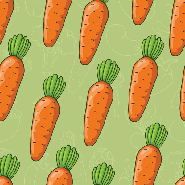 Seamless  carrots pattern — Stock Vector