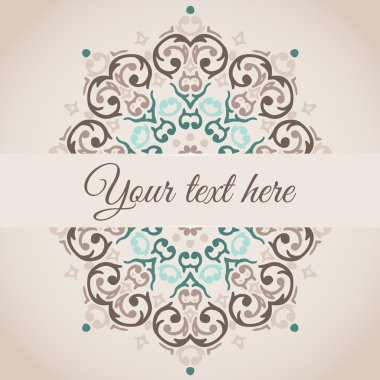 damasko dekoratif çerçeve