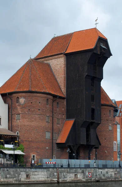 Crane Kapısı Zhurav Gdansk Polonya Tarihi Turistik Yerler — Stok fotoğraf