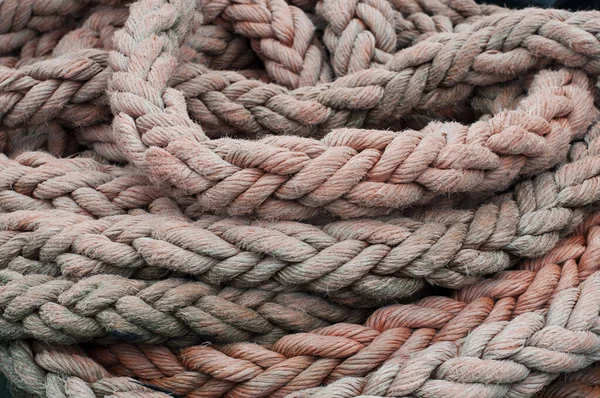 Згорнута Стара Морська Мотузка — стокове фото