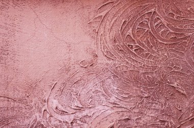 Mercan sanatsal dokusu soyut bir alçı arka plan olarak yapılır