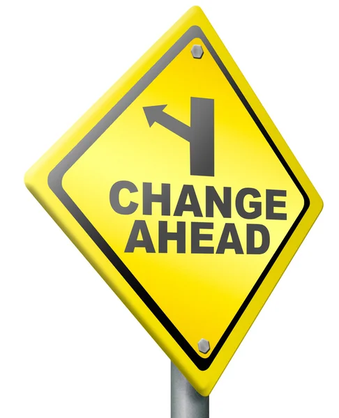 Change ahead — Stock Photo, Image