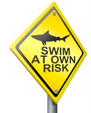 Swim at own risk clipart