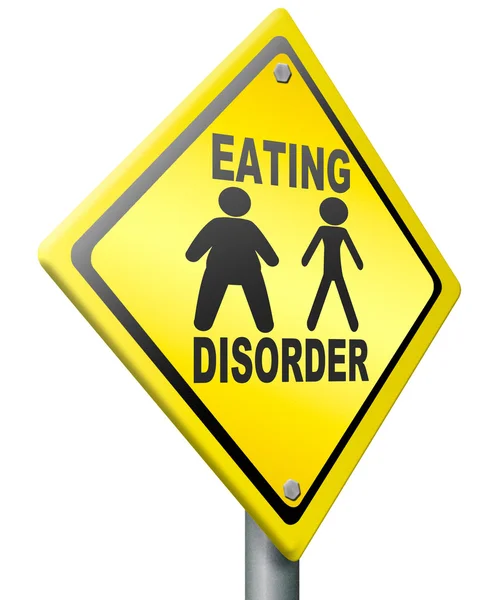 Transtorno alimentar anorexia e obesidade — Fotografia de Stock