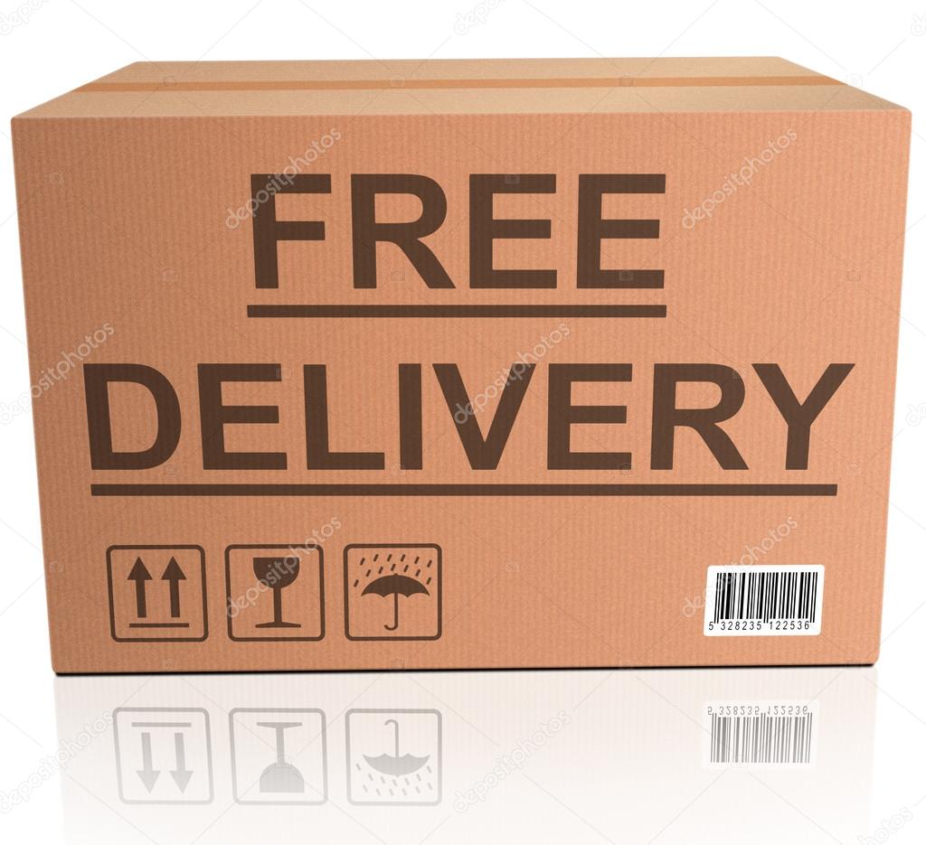 Free delivery cardboard box