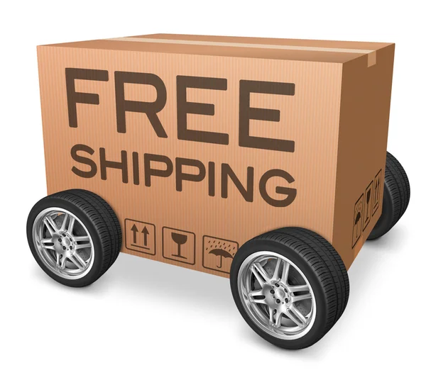 Free shipping package — Stock Photo, Image