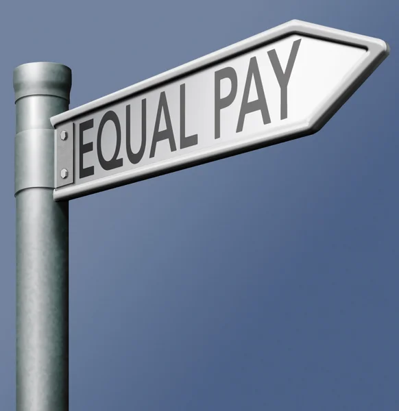 Gleicher Lohn und gleiche Rechte — Stockfoto