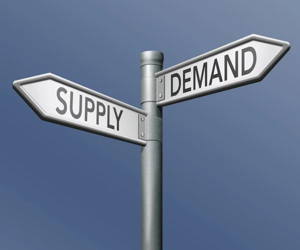 Supply and demand — Stock Photo, Image