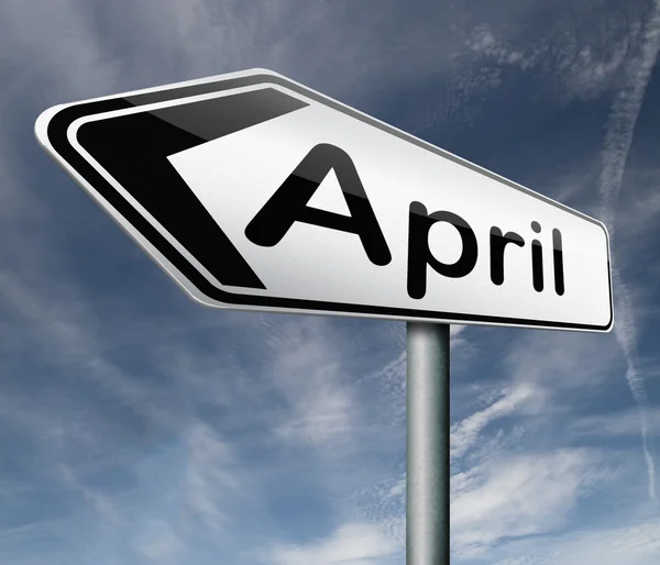 April tecken — Stockfoto