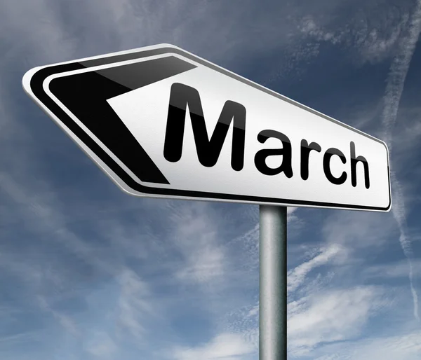 March arrow — Stock Photo, Image