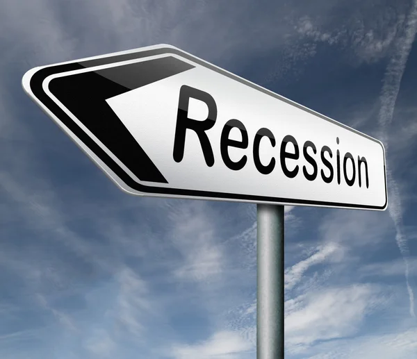 Recesszió — Stock Fotó
